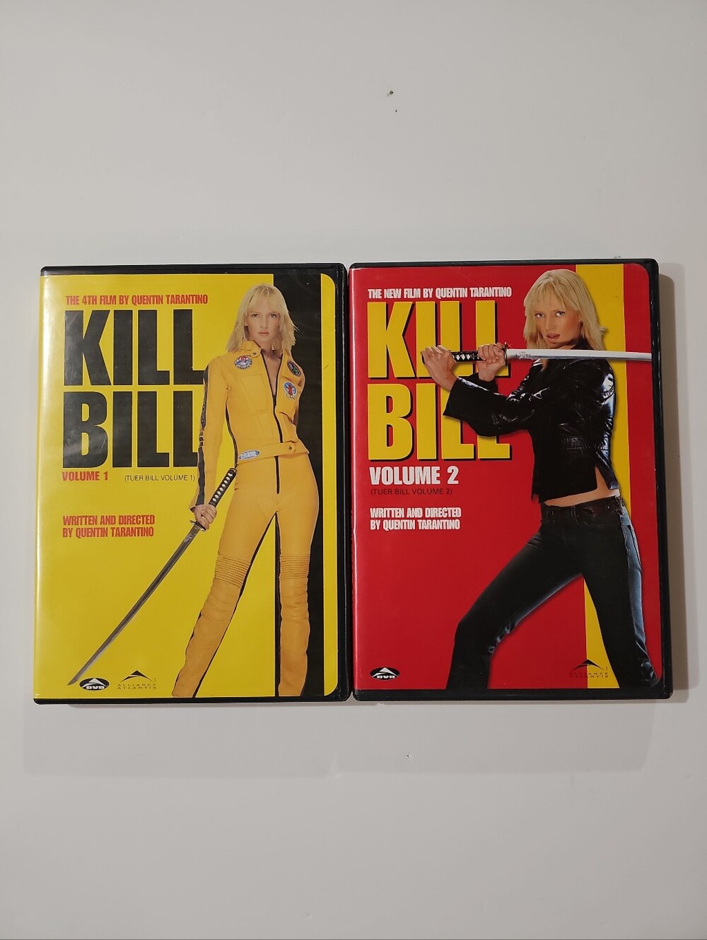 Kill Bill: Volume 1 & 2 – DVD – Quentin Tarantino – w/ Insert